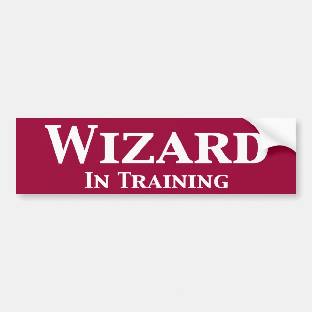Wizard In Training Gifts Bumper Sticker (Front)