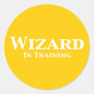 Wizard In Training Gifts Classic Round Sticker