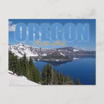 Wizard Island  Crater Lake National Park  Oregon Postcard by HTMimages at Zazzle