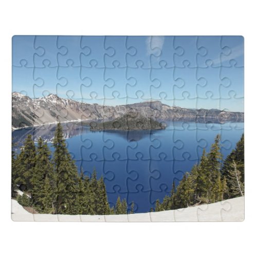 Wizard Island on Crater Lake Jigsaw Puzzle