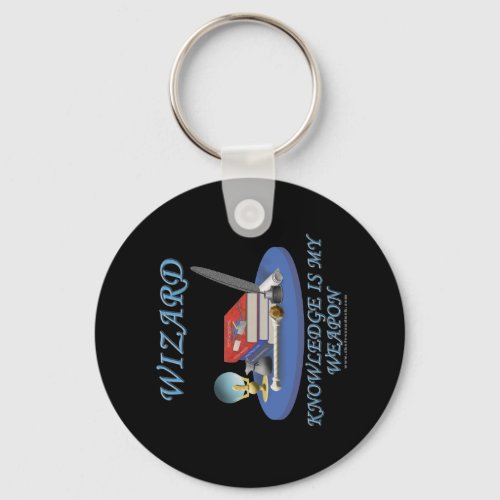 Wizard Knowledge is My Weapon Keychain