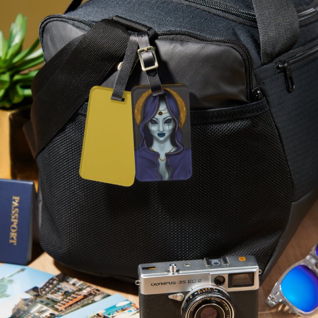 wizard luggage tag (Front & Back)