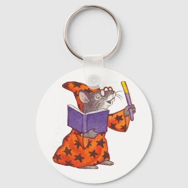 Wizard Mouse Keychain (Front)