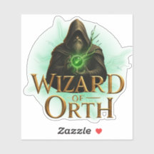 Wizard of Orth Logo Sticker – Magical Emblem