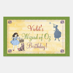 Wizard of Oz Bottle Label or Sticker