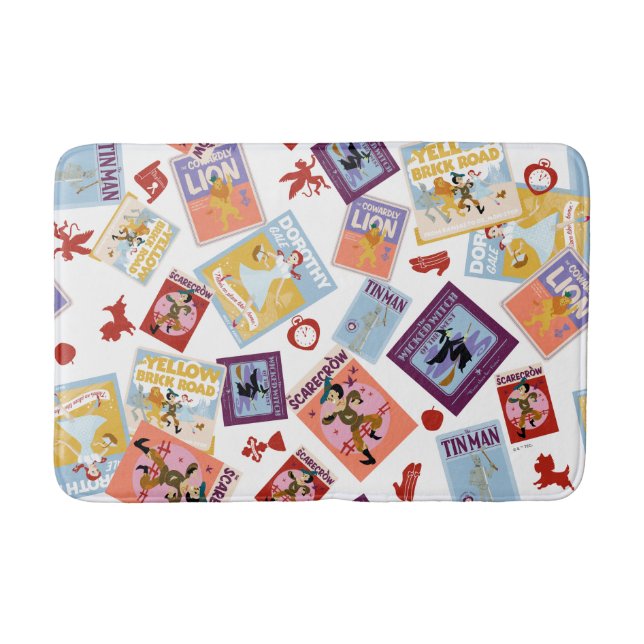Wizard of Oz™ Character Print Toss Pattern Bath Mat (Front)