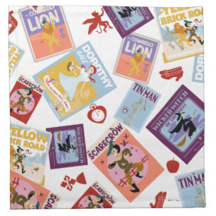 Wizard of Oz™ Character Print Toss Pattern Cloth Napkin