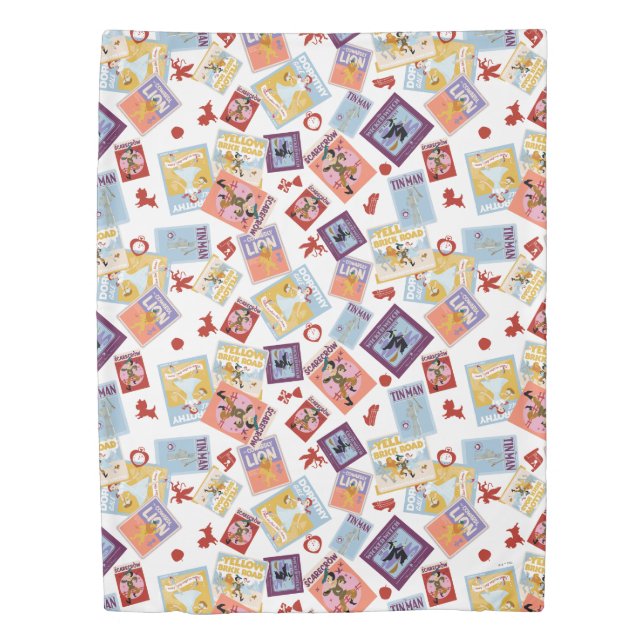 Wizard of Oz™ Character Print Toss Pattern Duvet Cover (Front)