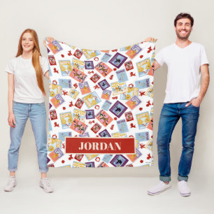 Wizard of Oz™ Character Print Toss Pattern Fleece Blanket