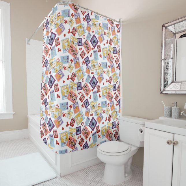 Wizard of Oz™ Character Print Toss Pattern Shower Curtain (In Situ)