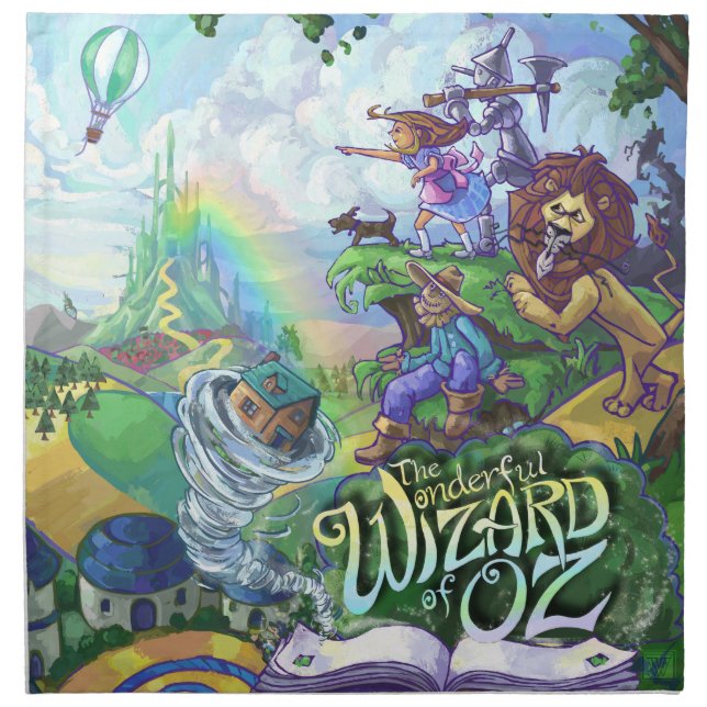 Wizard of Oz Cloth Napkin (Front)