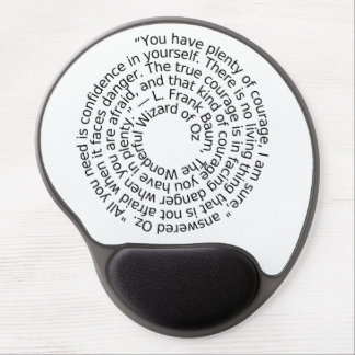 Wizard of Oz courage quote mousepad