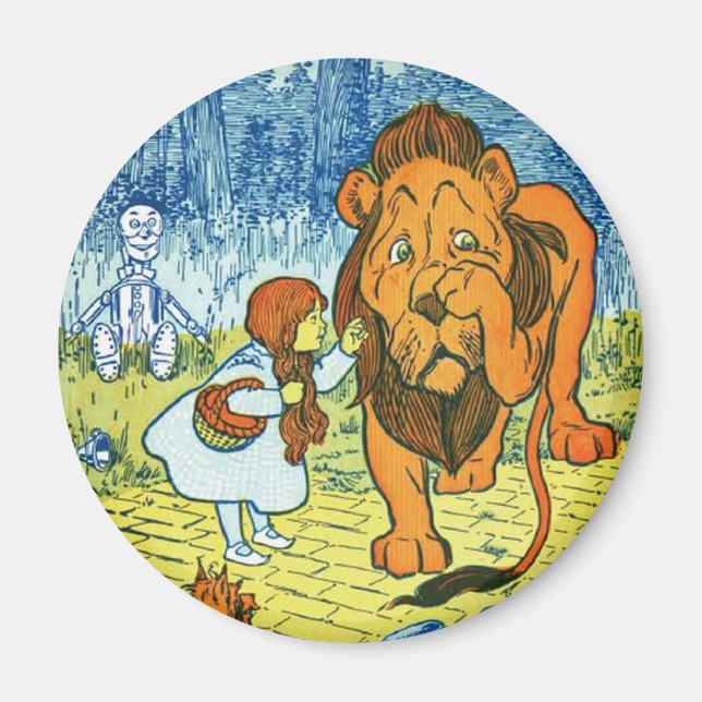 Wizard of Oz Dorothy and the Cowardly Lion Magnet (Front)