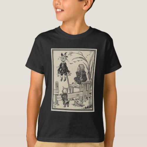 Wizard of Oz Dorothy and the Scarecrow T_Shirt
