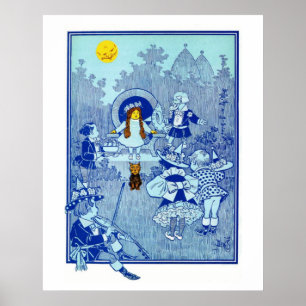 Wizard of Oz, Dorothy Meets the Munchkins Poster