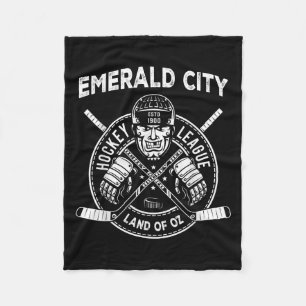 Wizard Of Oz Emerald City Hockey Costume Halloween Fleece Blanket