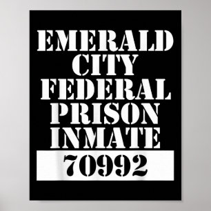 Wizard Of Oz Emerald City Inmate Prisoner Costume Poster