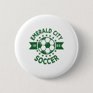 Wizard Of Oz Emerald City Soccer Footbyll Costume Button