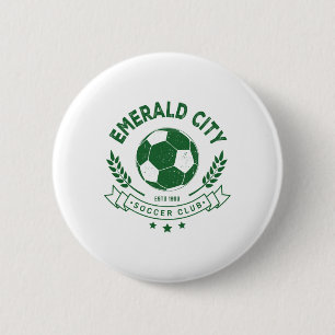 Wizard Of Oz Emerald City Soccer Footbyll Costume  Button