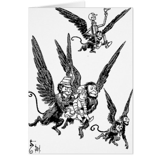 Wizard of Oz Flying Monkeys Cards (Front)