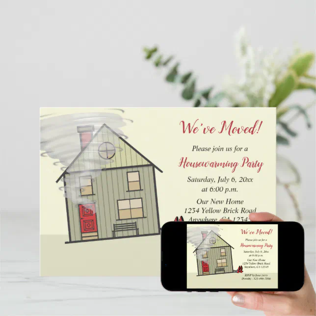 Wizard Of Oz Funny Housewarming Party Invitation Zazzle 