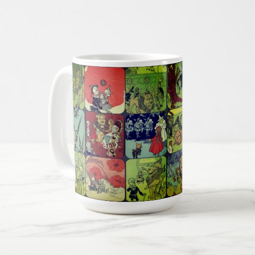 Wizard of Oz Illustrations Vintage Collage  Coffee Mug