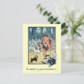 Wizard of Oz Lion, Boy Birthday Party Invitation (Standing Front)