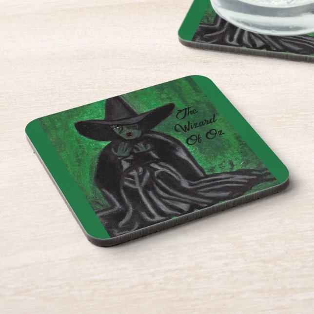 WIZARD OF OZ MELTING WITCH  BEVERAGE COASTER (Left Side)