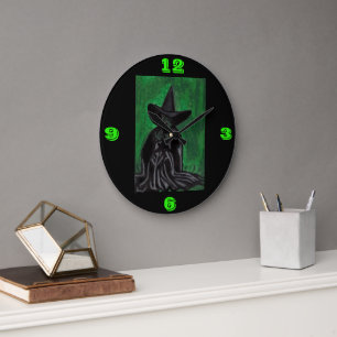 WIZARD OF OZ MELTING WITCH LARGE CLOCK