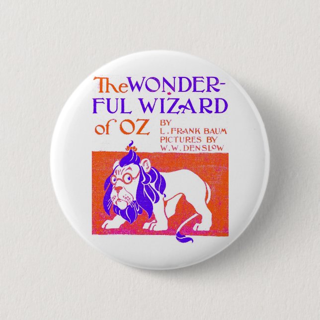 Wizard of Oz Original Pinback Button (Front)
