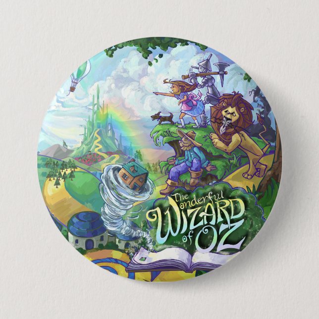 Wizard of Oz Pinback Button (Front)
