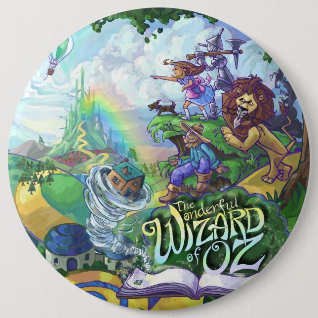Wizard of Oz Pinback Button (Front)