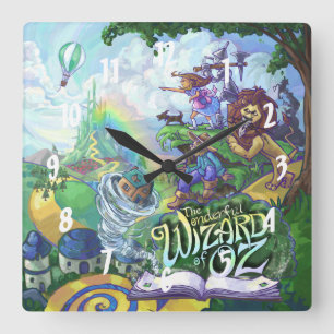 Wizard of Oz Square Wall Clock