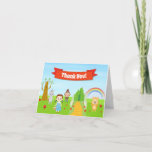 Wizard Of Oz Thank You Card Folded Note Card at Zazzle