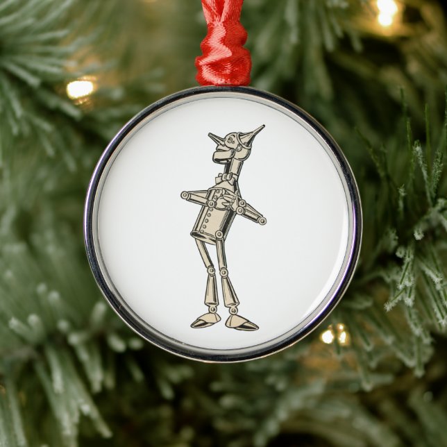 Wizard of Oz Tin Man Metal Ornament (Tree)