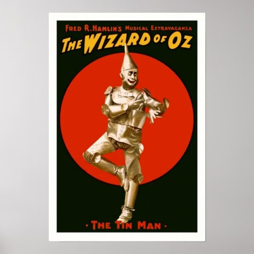 Wizard of OZ Tin Man Poster