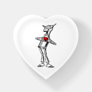 Wizard of Oz Tin Man Red Heart Paperweight