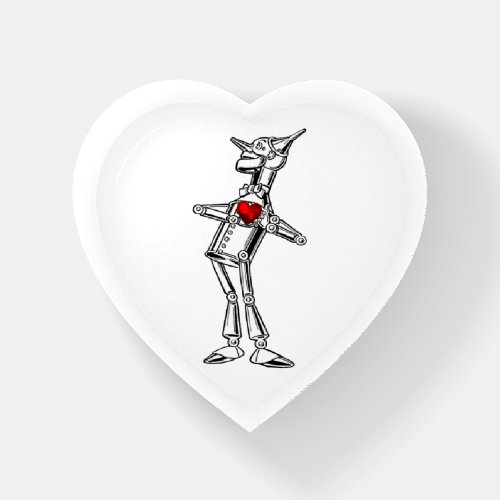 Wizard of Oz Tin Man Red Heart Paperweight