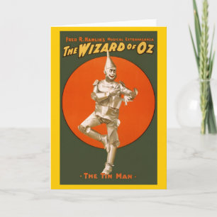 Wizard Of Oz Tin Man - Vintage Musical Theater Card