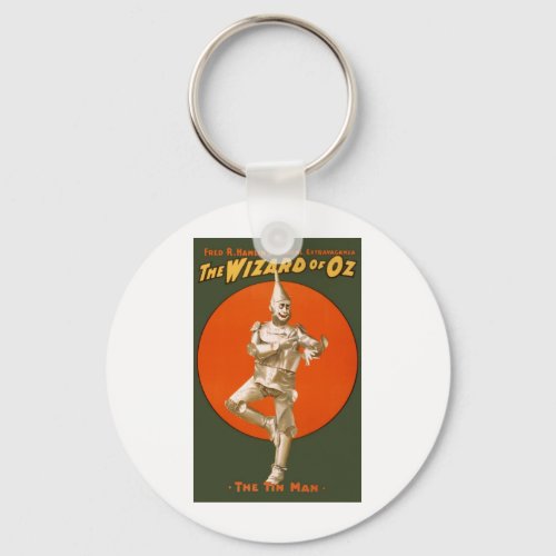 Wizard Of Oz Tin Man _ Vintage Musical Theater Keychain
