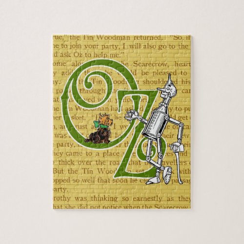 Wizard of Oz_ Tin Woodman and Toto Jigsaw Puzzle