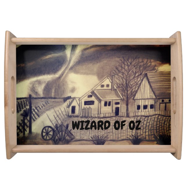 WIZARD OF OZ TWISTER SERVING TRAY (Front)