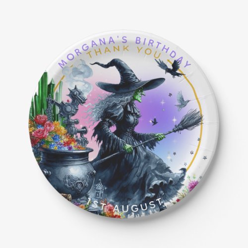 Wizard of Oz Wicked Witch Custom Partyware Decor Paper Plates