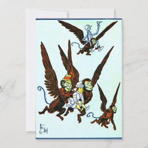 Wizard of Oz Winged monkeys flying monkeys Personalized Announcements
