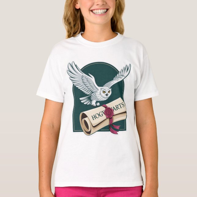 Wizard Owl Mail Hogwarts T-Shirt (Front)