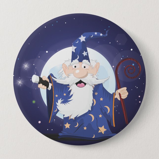 Wizard Pinback Button (Front)