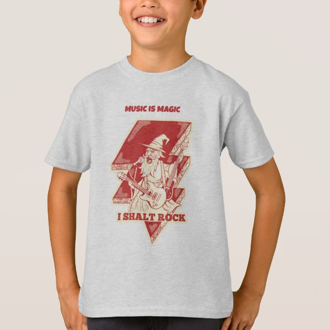 Wizard playing guitar T-Shirt (Front)