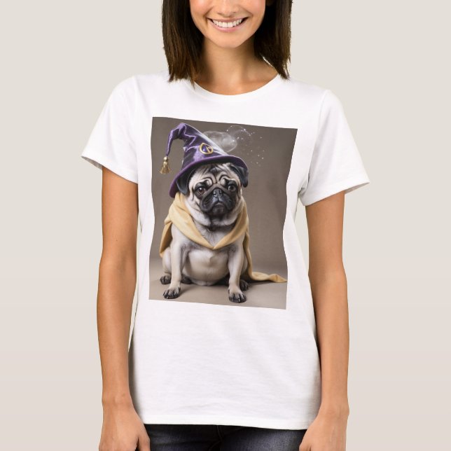 Wizard Pug T-Shirt (Front)