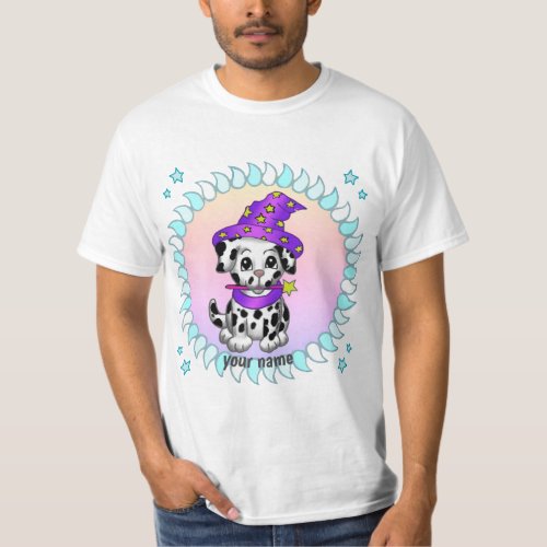 Wizard Puppy custom name  T_Shirt