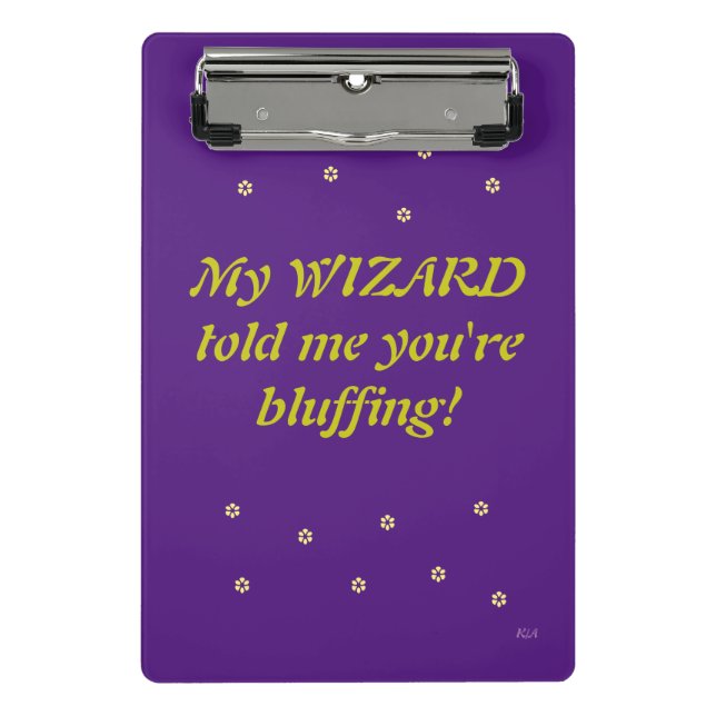 wizard quote mini clipboard (Front)